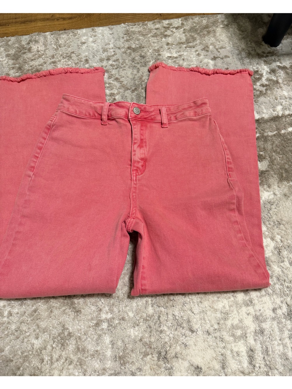 Zenana Outfitters Coral-Pink High Rise Jeans